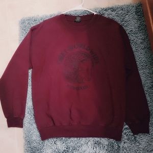 Obey Crewneck Sweatshirt in Maroon